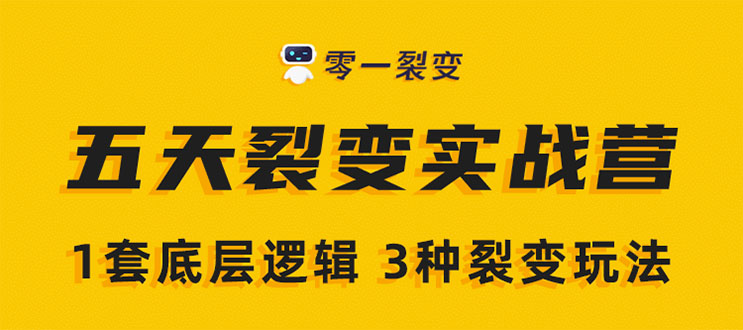 《5天裂变实战训练营》1套底层逻辑+3种裂变玩法，2020下半年微信裂变玩法-摸金项目网