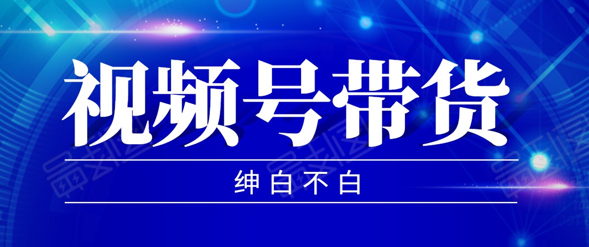 视频号带货红利项目，完整的从上手到出单的教程，单个账号稳定在300元左右-摸金项目网