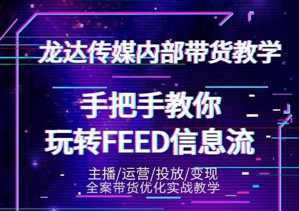 龙达传媒内部抖音带货密训营：手把手教你玩转抖音FEED信息流，让你销量暴增-摸金项目网