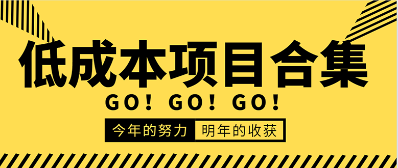 低成本零成本项目合集：赚钱快的慢的、暴利的，线上线下的，价值万元资料-摸金项目网