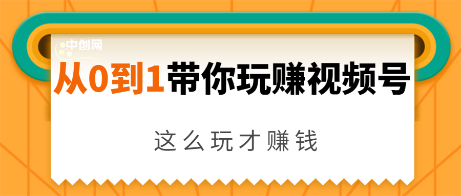 从0到1带你玩赚视频号：这么玩才赚钱，日引流500+日收入1000+核心玩法-摸金项目网