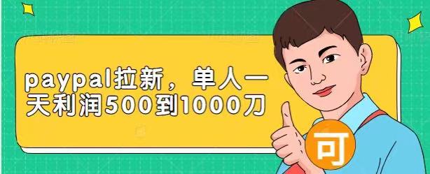 Paypal拉新赚美刀项目，单人一天利润500-1000刀【视频课程】-摸金项目网