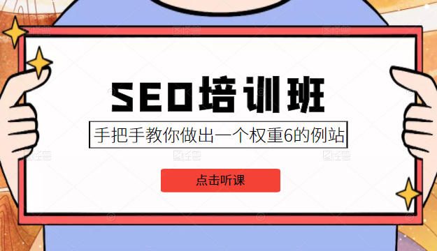SEO培训班课程，手把手教你做出一个权重6的例站，价值8000元-摸金项目网