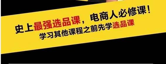 蓝海高利润选品课：你只要能选好一个品，就意味着一年轻松几百万的利润-摸金项目网