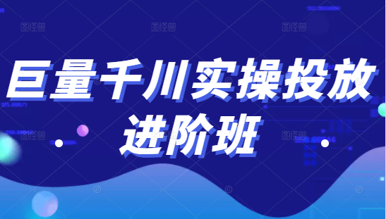 巨量千川实操投放进阶班，投放策略、方案，复盘模型和数据异常全套解决方法-摸金项目网