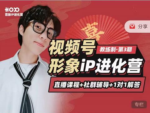 喜脉iP进化营第3-4期：视觉竟争+内容克争+社交竟争，三大竟争视角带你打造超级iP-摸金项目网