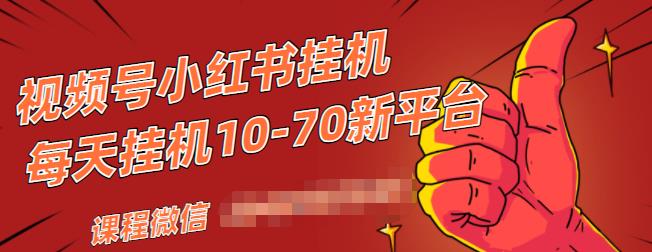 视频号小红书抖音挂机项目，小白无脑操作，按照要求来，单号每天几十米-摸金项目网