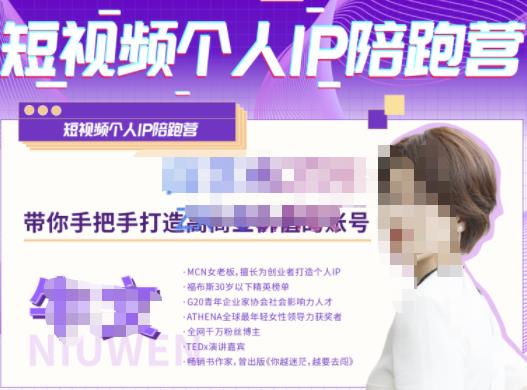 牛文·短视频个人IP陪跑营，手把手带你打造高商业价值的账号-摸金项目网