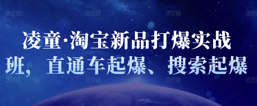 凌童·淘宝新品打爆实战班，直通车起爆、搜索起爆-摸金项目网