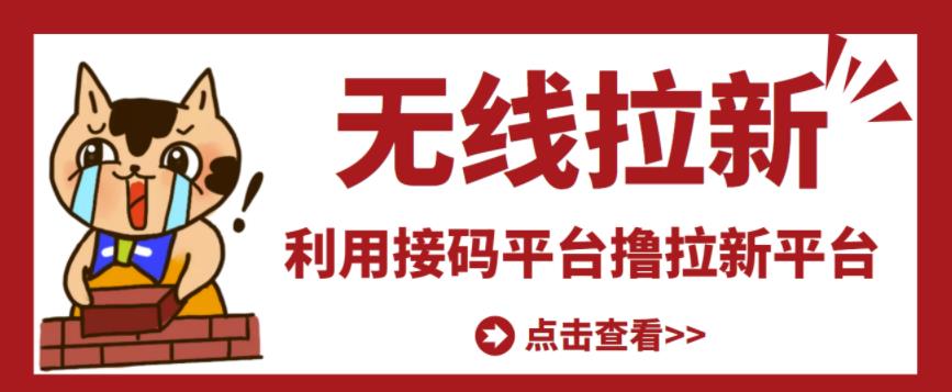 最新接码无限拉新项目，利用接码平台赚拉新平台差价，轻松日赚500+-摸金项目网