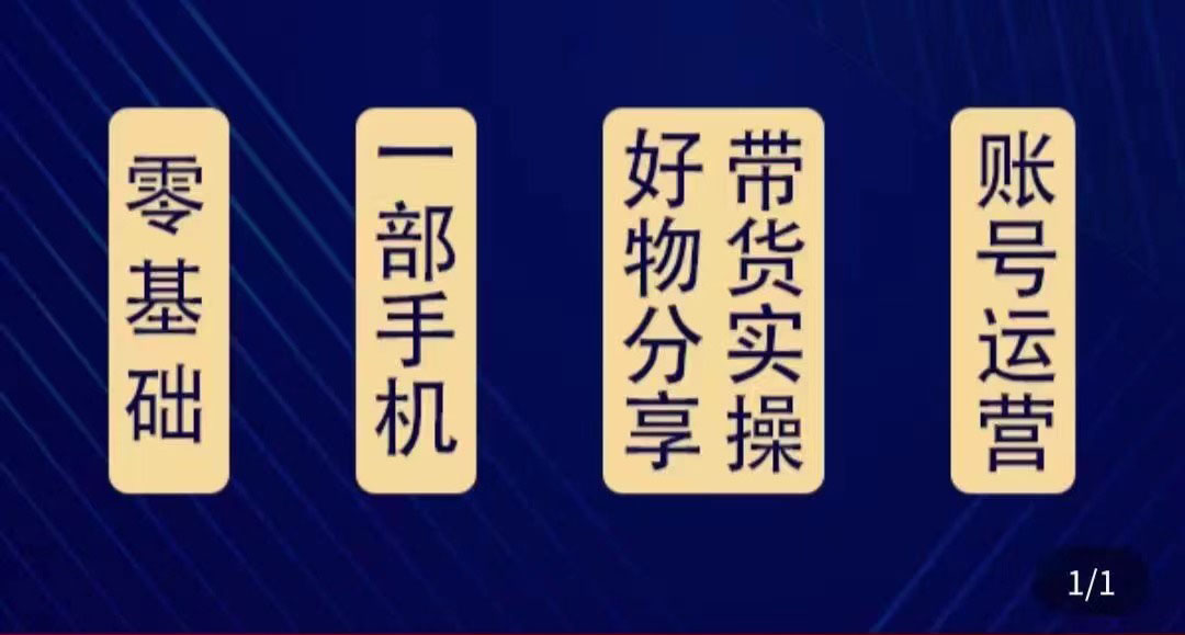 好物分享高阶实操课：0基础一部手机做好好物分享带货（24节课）-摸金项目网