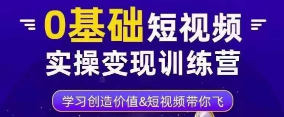 0基础短视频实操变现训练营，3大体系成就百万大V-摸金项目网