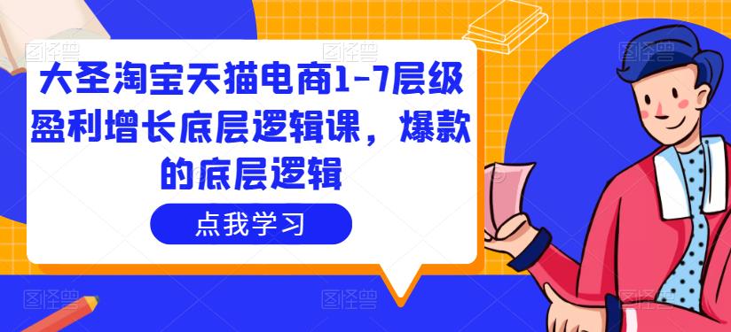 大圣淘宝天猫电商1-7层级盈利增长底层逻辑课，爆款的底层逻辑-摸金项目网