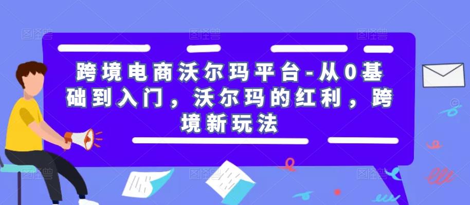 跨境电商沃尔玛平台-从0基础到入门，沃尔玛的红利，跨境新玩法-摸金项目网
