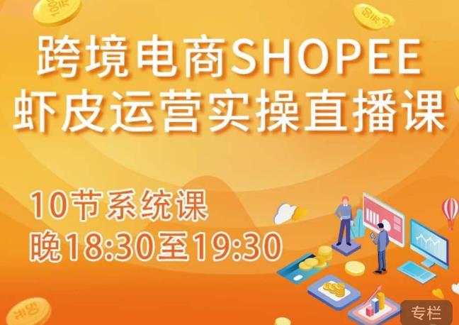 跨境电商Shopee虾皮运营实操直播课，从零开始学，入门到精通（10节系统课）-摸金项目网