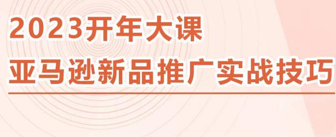 2023亚马逊新品推广实战技巧，线下百万美金课程的精简版，简单粗暴可复制，实操性强的推广手段-摸金项目网