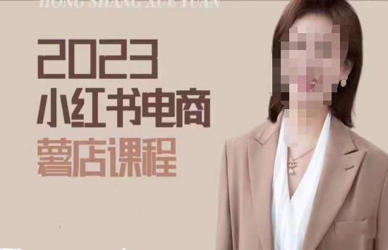2023小红书电商课，新手小白从0~1玩转小红书薯店电商-摸金项目网