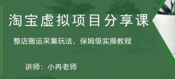 淘宝虚拟整店搬运采集玩法分享课：整店搬运采集玩法，保姆级实操教程-摸金项目网
