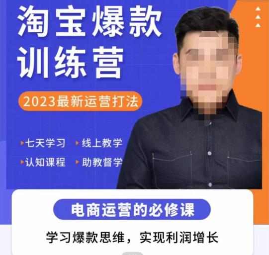 爱上黄昏·淘宝爆款训练营，2023最新运营打法，学习爆款思维，实现利润增长-摸金项目网