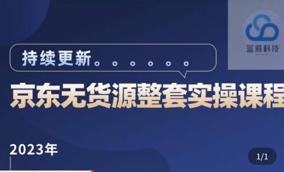 蓝七·2023京东店群整套实操视频教程，京东无货源整套操作流程大总结，减少信息差，有效做店发展-摸金项目网