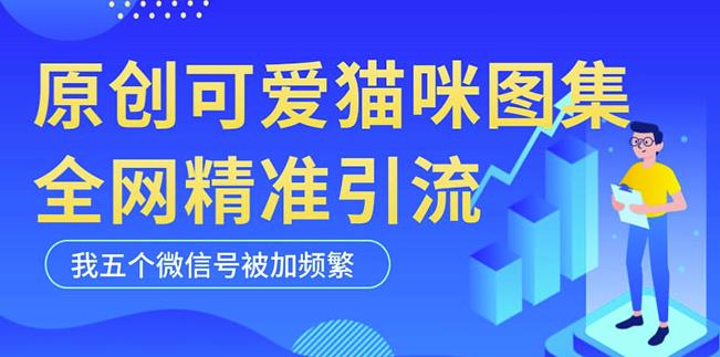 黑科技纯原创可爱猫咪图片，全网精准引流，实操5个VX号被加频繁-摸金项目网