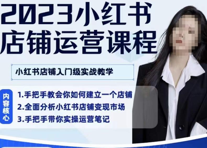 陶金金·2023小红书店铺运营课，小红书店铺入门实战教学-摸金项目网