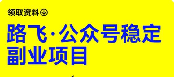 路飞·公众号稳定副业项目，你只要无脑去推广，粉丝和收入，自然就来了-摸金项目网