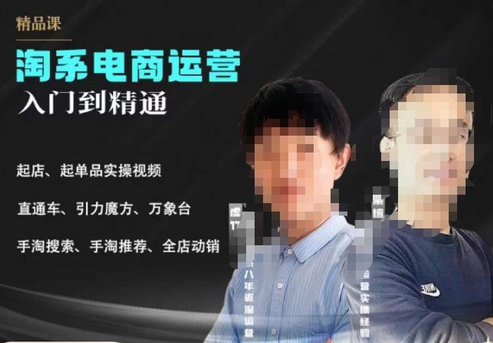 2023手淘搜索实操课+体系化课程，​起店起单品实操视频课程-摸金项目网
