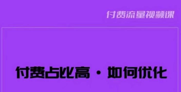 波波-付费占比高，如何优化？只讲方法，不说废话，高效解决问题！-摸金项目网