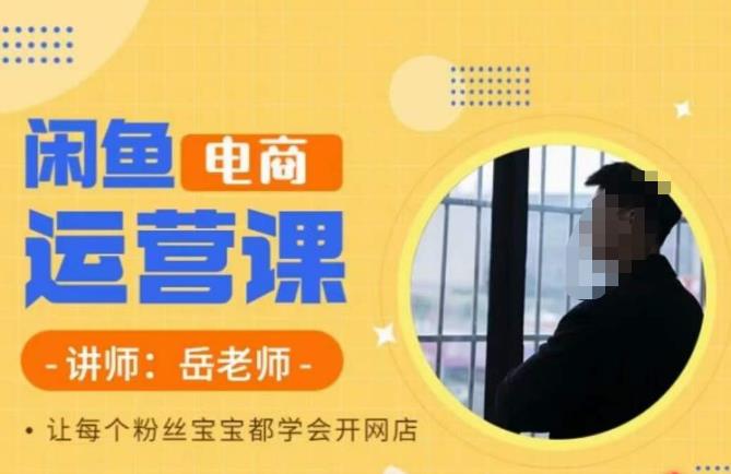 岳老师·闲鱼电商运营课，让每个粉丝宝宝都学会开网店-摸金项目网