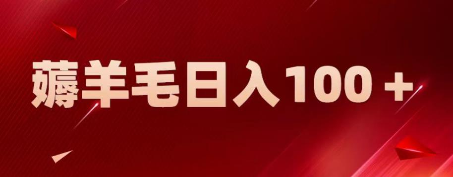 新平台零撸薅羊毛，一天躺赚100＋，无脑复制粘贴【揭秘】-摸金项目网