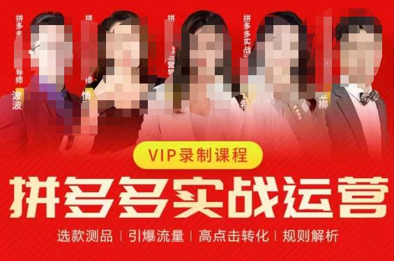 2023推易拼多多实战运营，选款测品、引爆流量、高点击转化、规则解析-摸金项目网