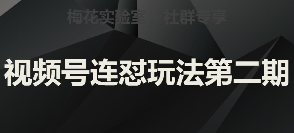 梅花实验室社群视频号连怼玩法第二期，实操讲解全部过程-摸金项目网