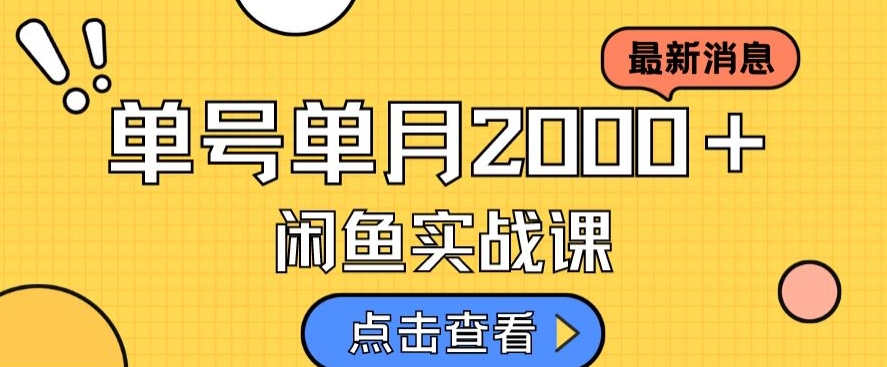 最新闲鱼日入500＋，虚拟资料变现喂饭级讲解-摸金项目网