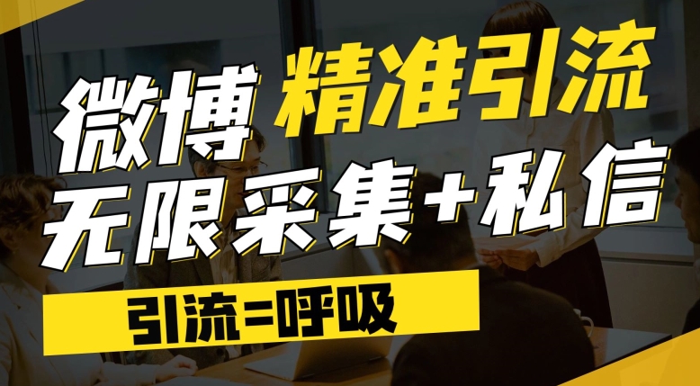 微博最新引流技术，软件提供博文评论采集+私信实现精准引流【揭秘】-摸金项目网