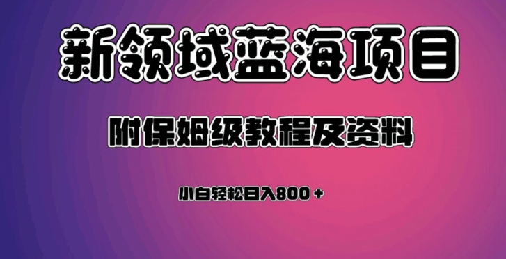 虚拟资源蓝海领域新项目，轻松日入800＋，附保姆级教程及资料-摸金项目网