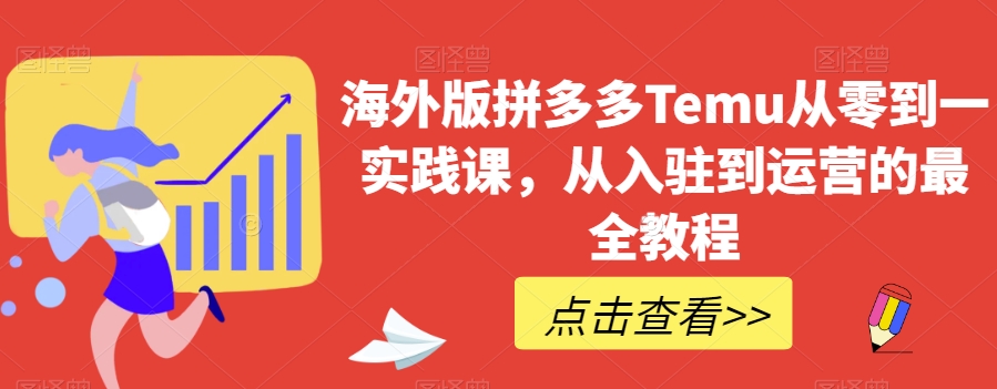 海外版拼多多Temu从零到一实践课，从入驻到运营的最全教程-摸金项目网