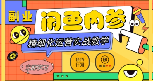 闲鱼精细化运营入门+高阶实战教学，从底层逻辑到轻松变现，多维度玩转闲鱼副业-摸金项目网