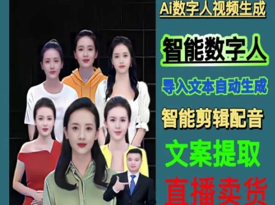 伍老师Ai数字人快速剪辑制作以及变现视频课-摸金项目网