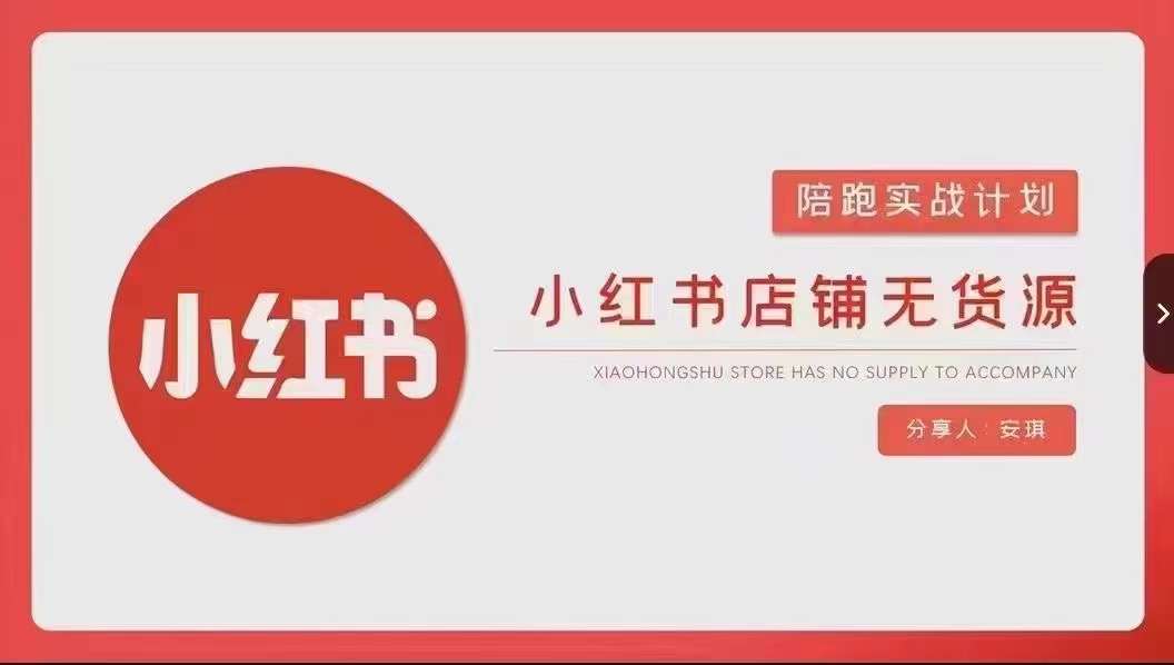安琪-小红书店铺无货源实战，开店到售后全流程操作-摸金项目网