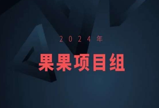 2024年果果项目组项目合集-果果最新项目-摸金项目网