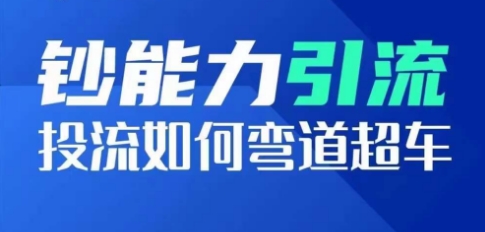 钞能力引流：投流如何弯道超车，投流系数及增长方法，创造爆款短视频-摸金项目网