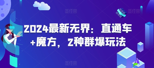 2024最新无界：直通车+魔方，2种群爆玩法-摸金项目网