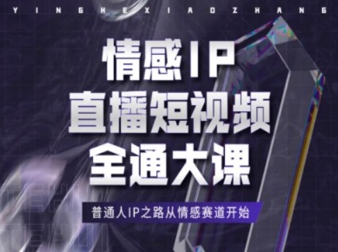 情感IP直播短视频全通大课，普通人IP之路从情感赛道开始-摸金项目网