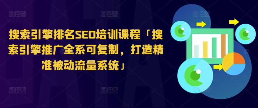 搜索引擎排名SEO培训课程「搜索引擎推广全系可复制，打造精准被动流量系统」-摸金项目网