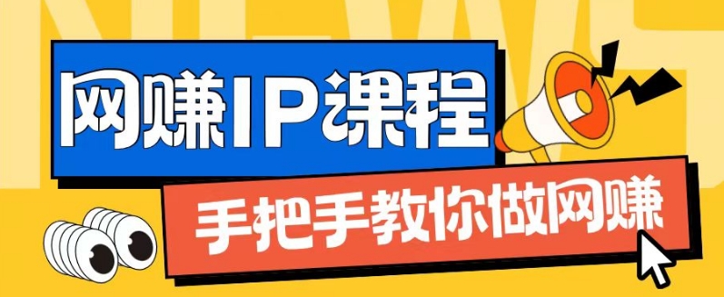 ip合伙人打造1.0，从0到1教你做网创，实现月入过万【揭秘】-摸金项目网
