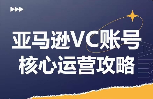 亚马逊VC账号核心玩法解析，实战经验拆解产品模块运营技巧，提升店铺GMV，有效提升运营利润-摸金项目网