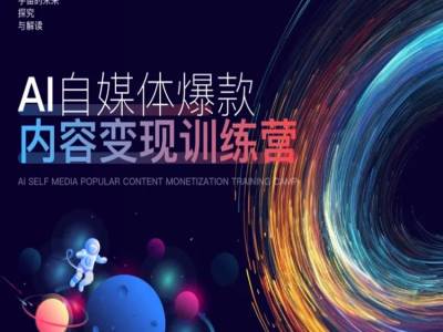 AI自媒体爆款内容变现训练营，20%底层逻辑，60%实操方法，20%案例拆解(即学即用)-摸金项目网