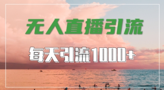 抖音快手视频号全平台通用，无人直播引流法，超暴力引流1000+高质量精准创业粉【揭秘】-摸金项目网