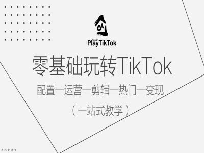 零基础玩转TikTok，配置一运营一剪辑一热门一变现，一站式教学-摸金项目网